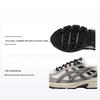 Gel-Venture 6 Retro Fabric Synthetic Leather Slip Resistant Durable Breathable Low Top Trail Running Shoes Women Sneaker White Gray 1012B359-103
