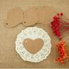 100Pcs Heart Shape Hang Tag DIY Kraft Gift Tags Christmas Decoration Cards Gift Wrapping Paper Labels Scrapbooking Home Supplies
