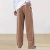 Spring and Autumn Solid Color Lace Sports Pants Simple Straight Leg Pants Men's Casual Pants Wide Leg Pants
