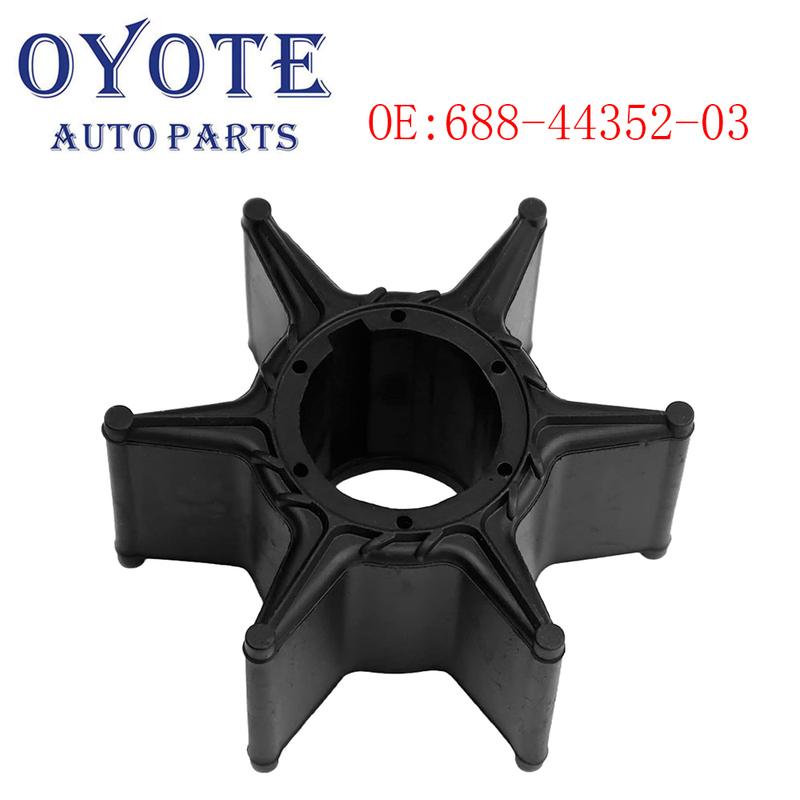 Water Pump Impeller For YAMAHA 60 70 75 80 85 90 HP 2 Stroke Outboard C/E/P75 C80 C85 CV85 B90 C90 688-44352-03  688-44352-03-00 чёрный