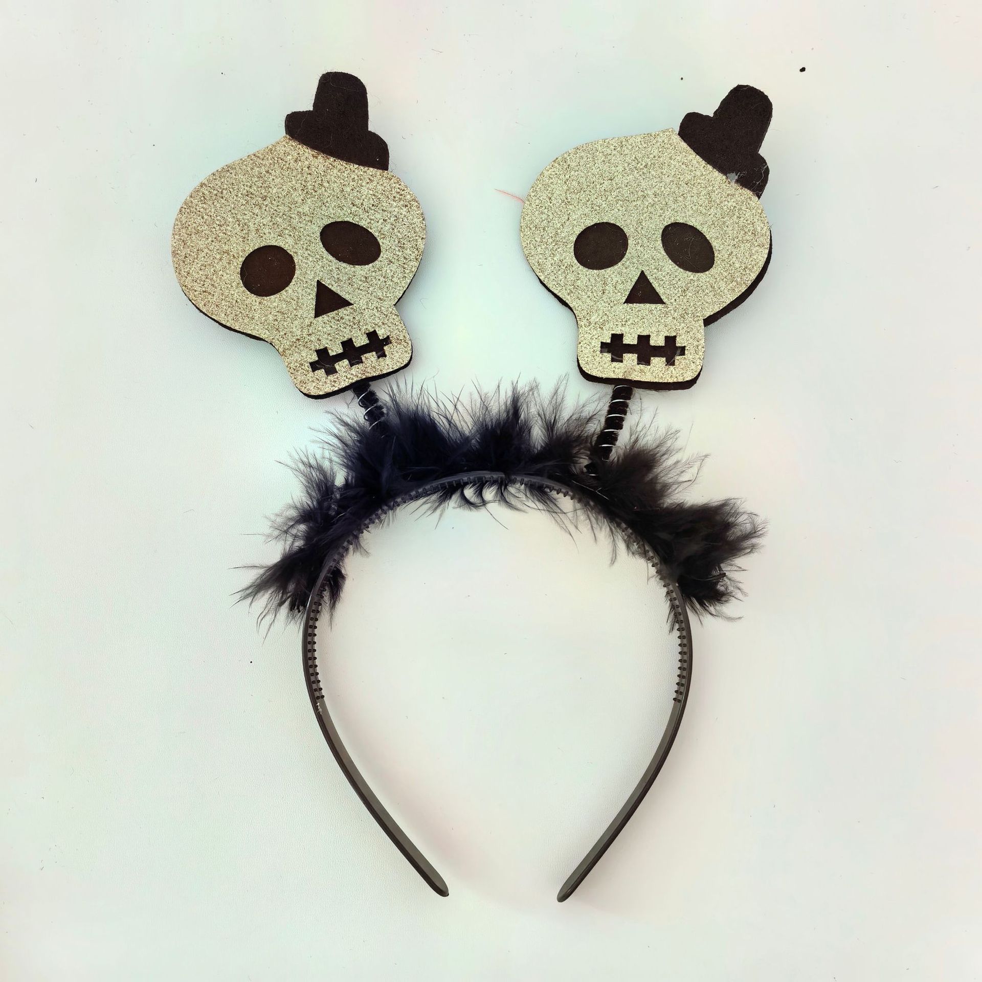 

Ghost Festival Skull Hair Hoop Halloween Fun Party Makeup Ball Prop Head