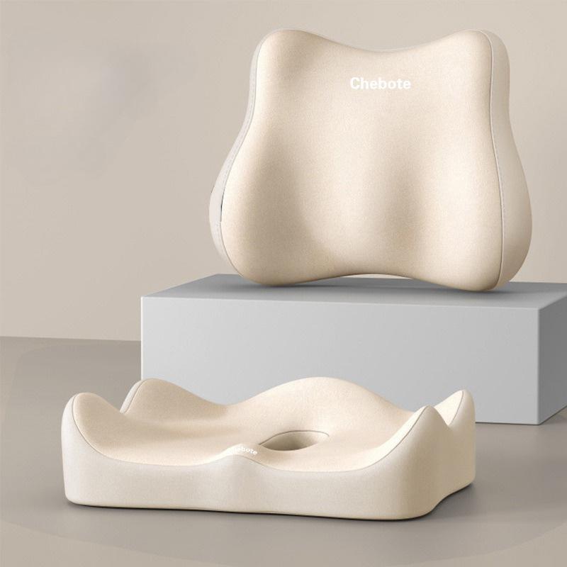 2 ks Ergonomický bederní podpůrný polštář, Dvojitě polstrovaný chránič kyčlí a zad s prodyšným polyesterovým potahem, Pratelný v pračce