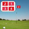 Golf Fahne, 49 X 32 Cm, Rote Fahne für Training, Outdoor Golfer, Geschenkidee