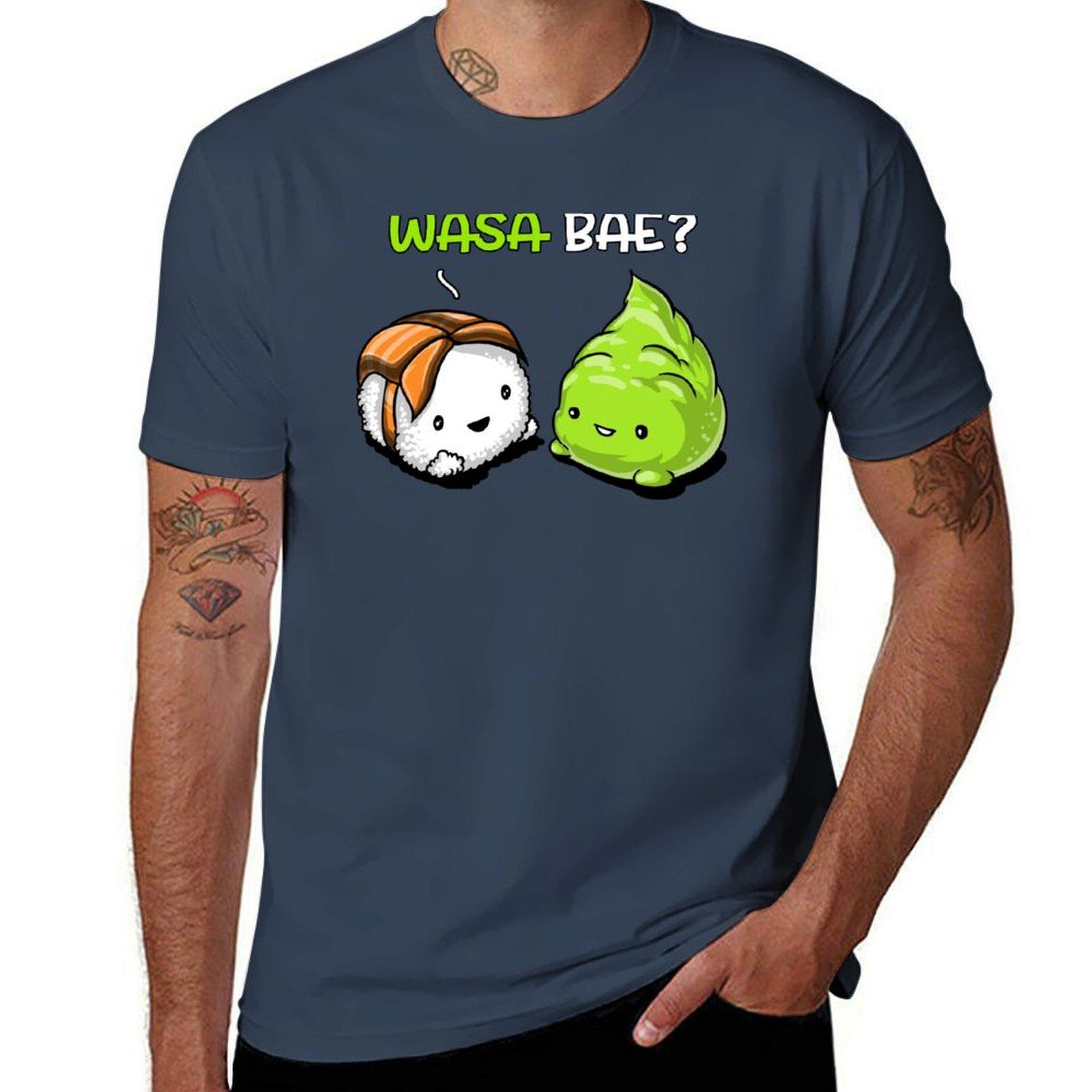 Sushi Wasabi Wasa Bae TShirt Comfortable Workout Short Sleeve Shirt S