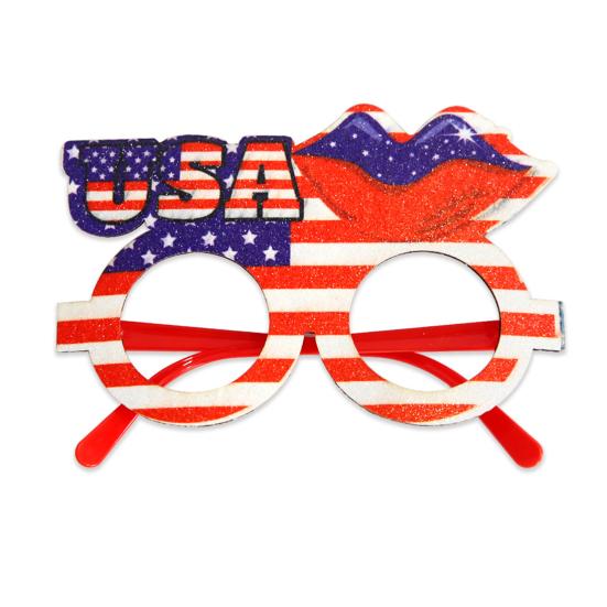 1/12 Pcs American Flag Glasses Memorial Day Patriotic Party Star And Stripes Glasses for 4th of July Celebration USA Veterans Day Decoration