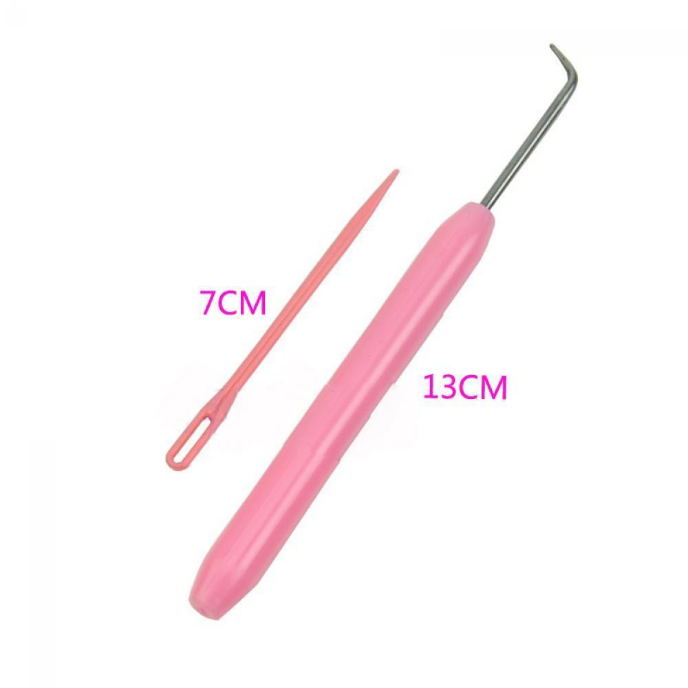 

2PCS New Weave Knifty Plastic Knitting Needles Crochet Hook Set Knitter Loom