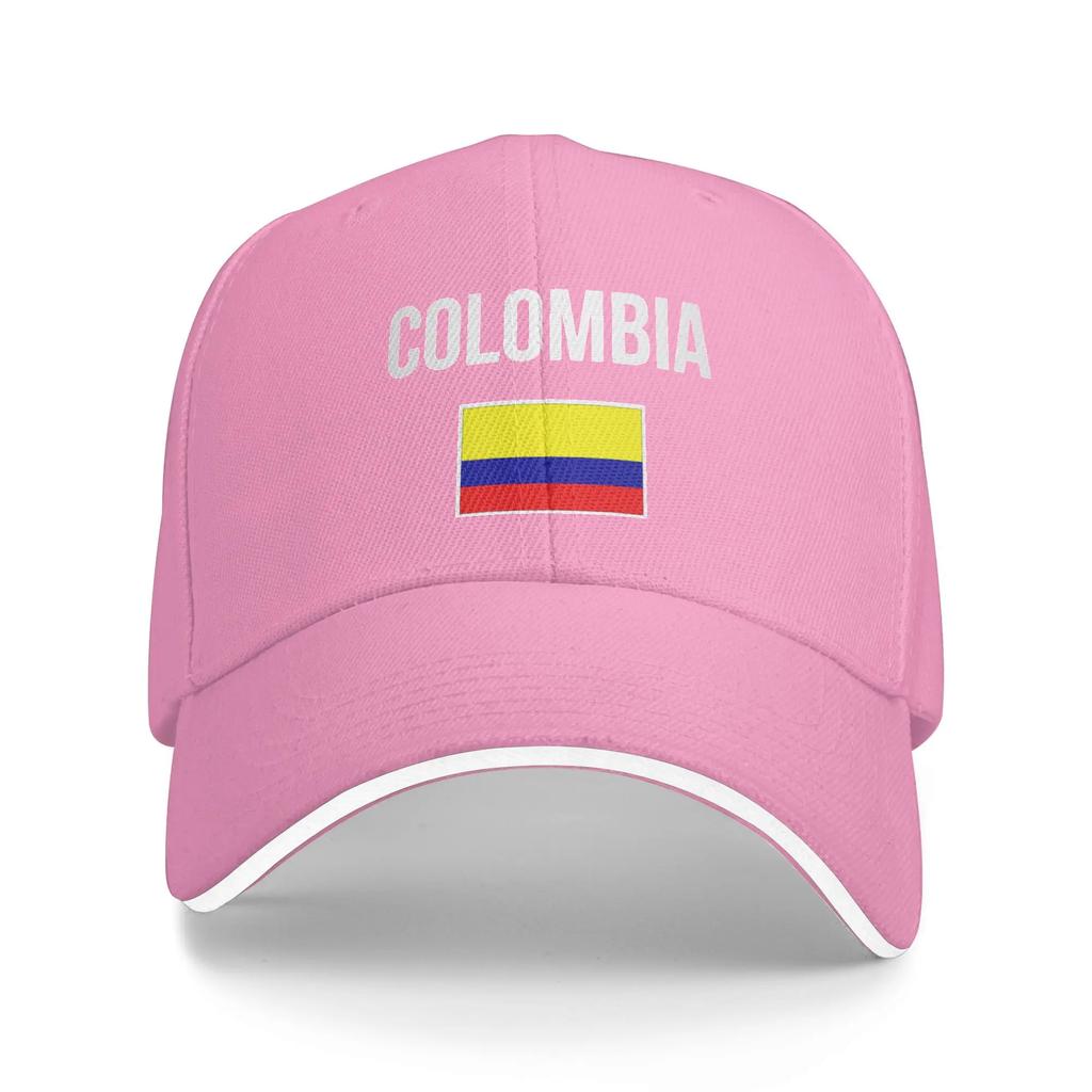 Colombia Flag Hiking Baseball Caps  Unisexs  Custom Snapback Cap Girl Sport Dad Hat