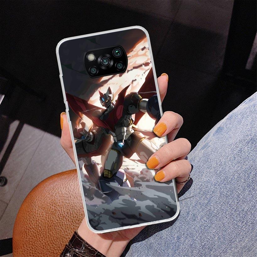 

Manga Mazinger Z Anime Phone Case For Xiaomi Poco X7 X6 X5 Pro F7 Ultra Redmi 15C 15 13C 13 12C 12 10 10A 10C 9 9A 9C 9T Cover P Xiaomi Poco F7
