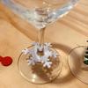 10pcs Felt Wine Cup Glass Ring Card Christmas Home Decoration Table Xmas New Year Eve Party Decoration Supplies Navidad Noel