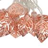 Warm White LED Decorative Lamp Hollow Design Golden Metal Leaf Decorative Lights Battery Operated Shaped Design LED String Light