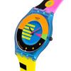 Swatch SKIN CLASSIC BIOSOURCED SWATCH NEON FLUMOTIONS Wristwatch, SS08S101, Unisex, Yellow