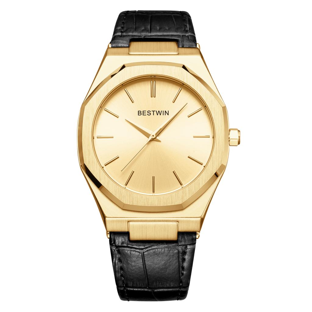New Fashion Trendy Men's Watch with Waterproof Alloy Circular Dial for Life Business and Leisure Simple Men's Quartz Watch
