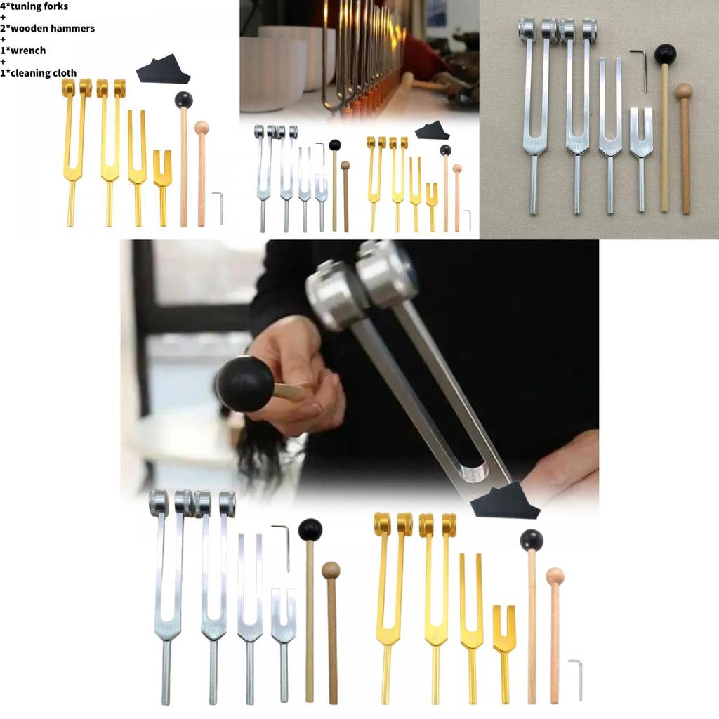 Professionelle Aluminiumlegierung Stimmgabeln Für Therapie Und Musikpraxis Mit Handpolierter Oberfläche Und Zubehör