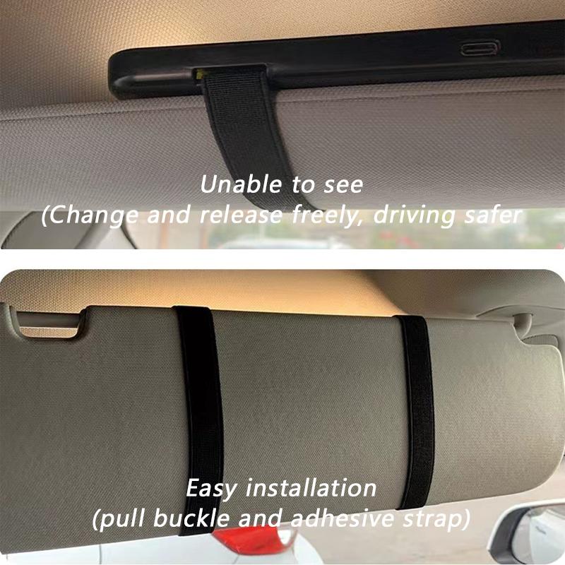 SEAMETAL Car LED Makeup Mirror HD Mirror Three Gear Adjustment Sun Visor Plate Interior RearMirror Dimmable Auto Vanity Mirror