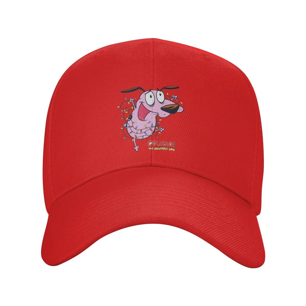 

Cowardly Dog Courage Cartoon Baseball Caps Fashion Men Women Hats Adjustable Cap Sports Baseball Hat Casquette One Size
