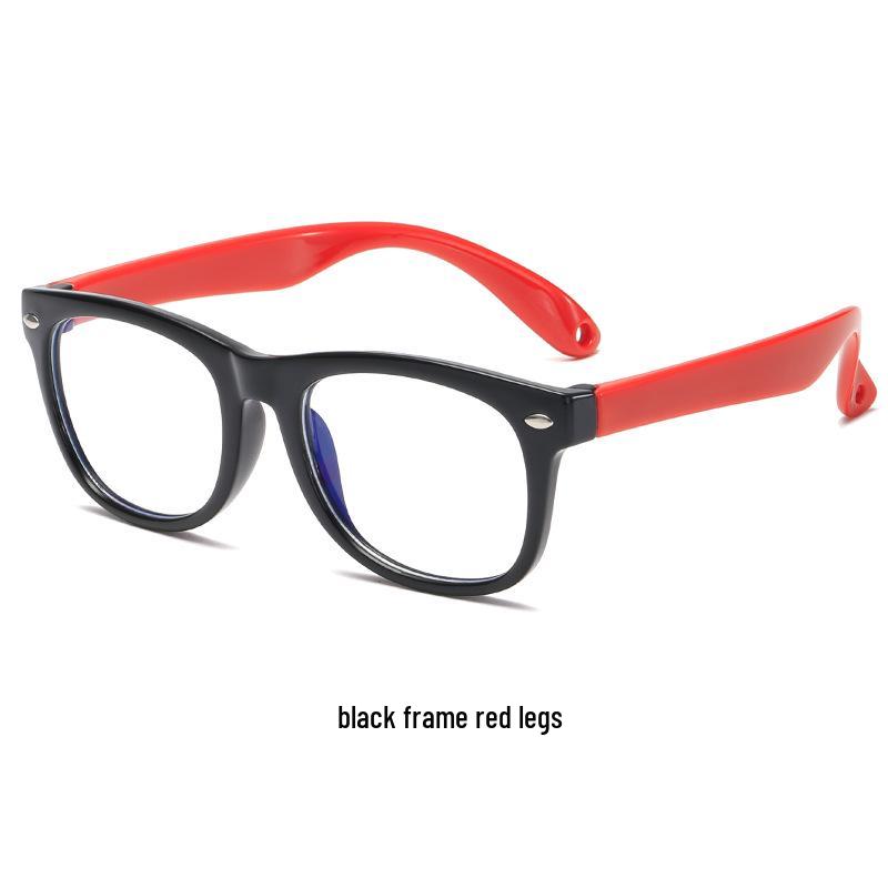 Kids' Anti-Blue Light Silicone Glasses for Online Classes – Fits Prescription Lenses, Model 8801.