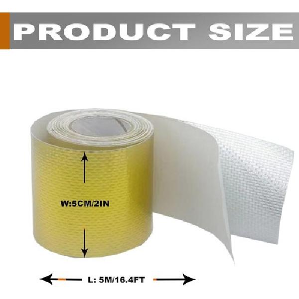 2 Rolls High-Temp Heat Shield Tape Reflective Adhesive 2 Inch X 16 Ft Gold