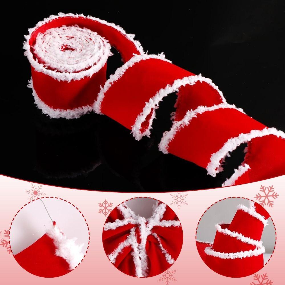 DIY Christmas Decoration Red Ribbons 1/5m Christmas Tree Decoration Ribbon  Christmas Decoration