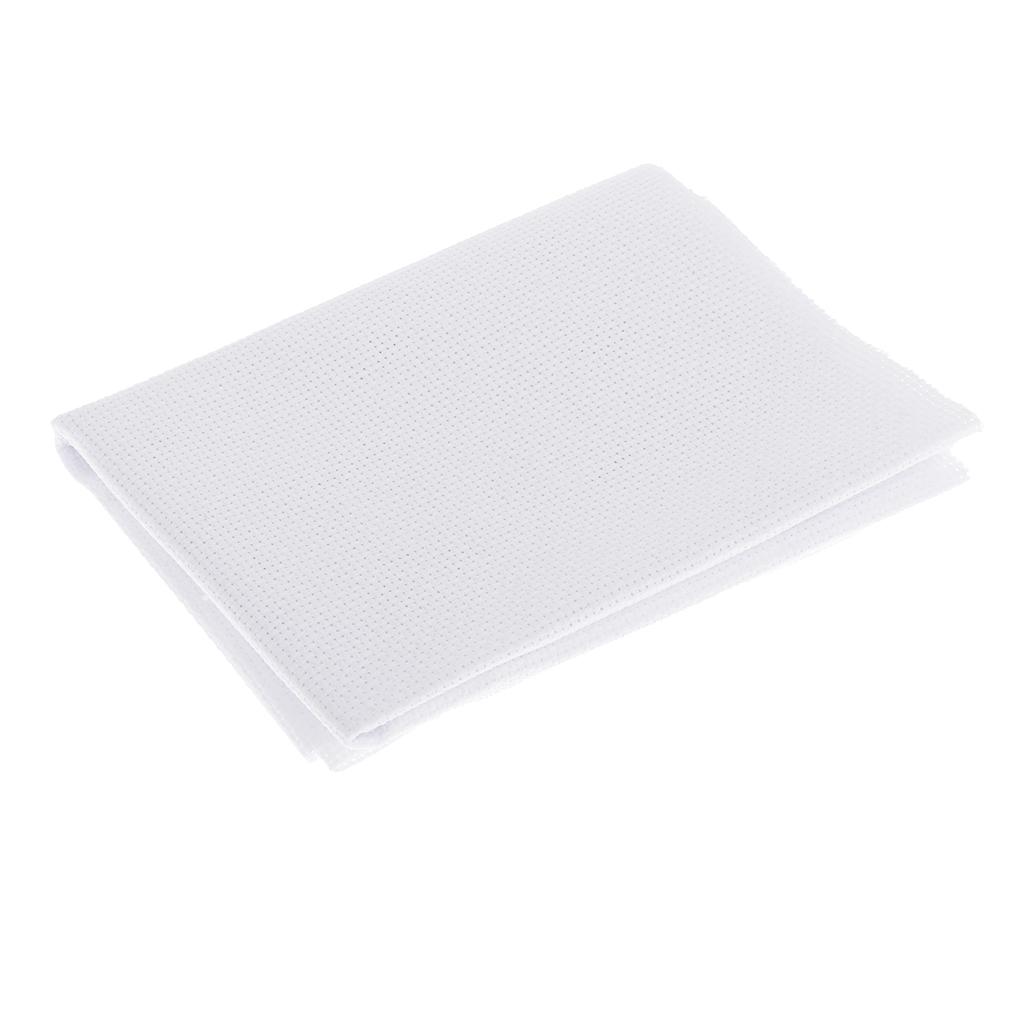 White 11CT/14CT Cross Stitch Cloth Aida Fabric DIY Hand Embroidery Cloth DIY Handmade Needlework Sewing