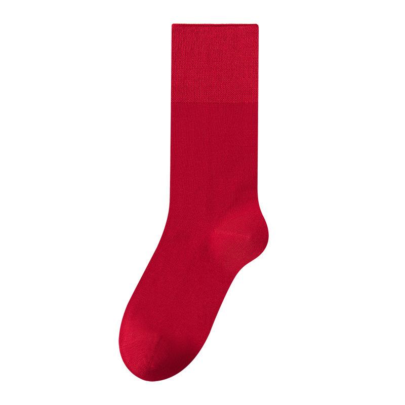 Silk Red Stockings for Men, Red Wedding Socks, Festive Wedding Red Socks, Silk Moisturizing Socks