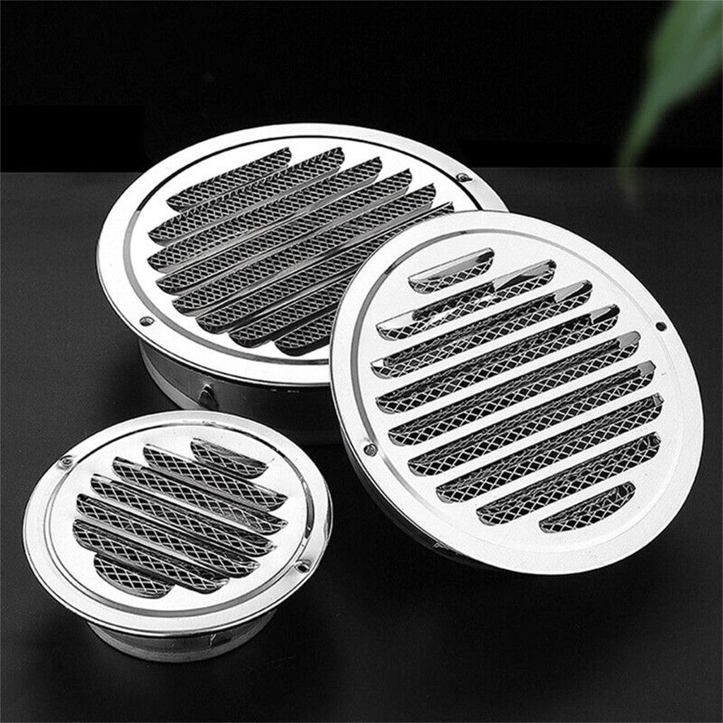 Air Vent Grille 70-200mm Stainless Steel Insect  Grill Ventilation Cover Round Shape Stainless Steel Vent For Pest Prevention