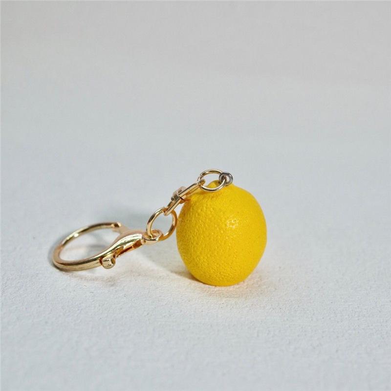 Lychee, Mango, Tomato, Mangosteen, Lemon Fruit Keychain Pendant