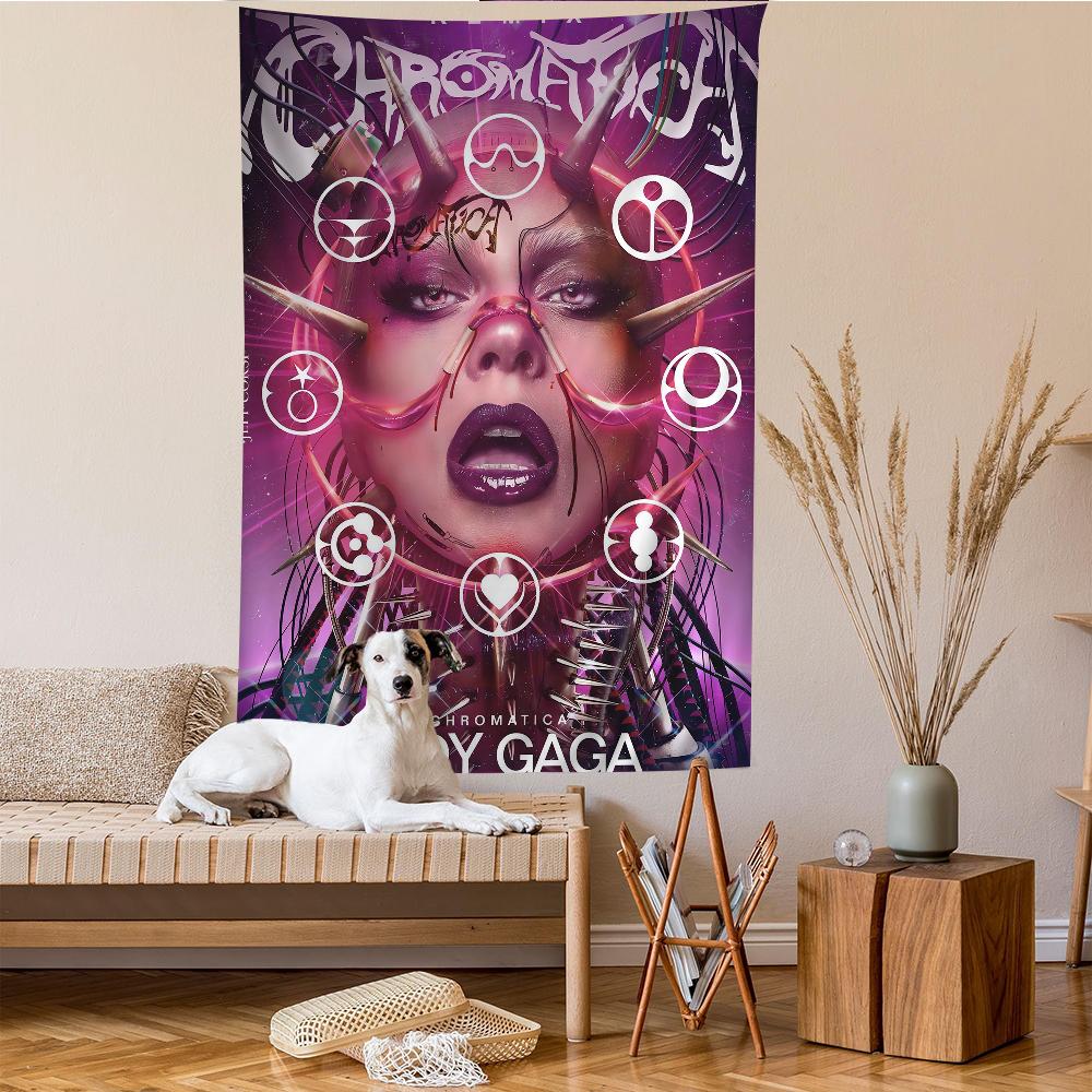 

Lady Gaga Born This Way Hanging Bohemian Tapestry Bohemian Wall Tapestries Mandala Kawaii Room Decor 74x94cm(29x37in)