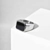 High Quality Stainless Steel Square Signet Ring for Men, Gold Silver Color Chunky Wide Ring, Fashion Punk Waterproof Jewelry