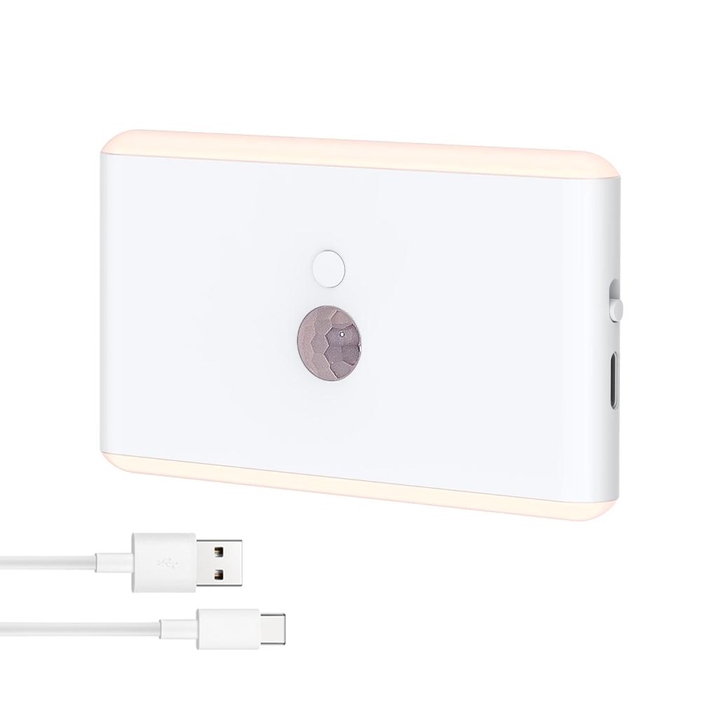 

Motion Sensor Night Lights Rechargeable RGB Stair Lights Multifunctional PIR Sensor Wall Night For Indoor Bedroom