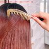Handmade Natural Horn Fine Tooth Comb Anti-Static Hair Care Massage Comb Eco-Friendly Hairdressing Tool for Gentle Hair Stroking