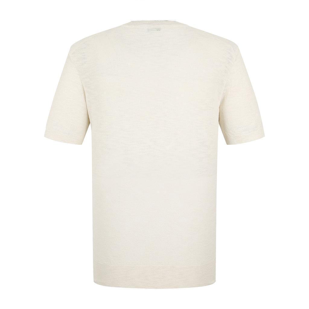 FERRAROMILANO Front Fine Texture Round Knit L/Beige (Amsftsr20151)