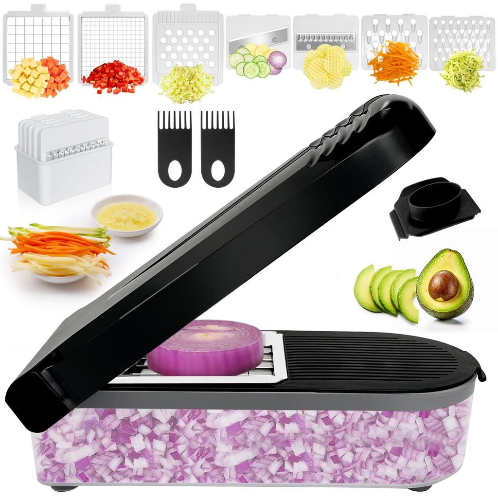 Multi-Function Manual Vegetable Cutter & Grater - Carrot & Potato Slicer