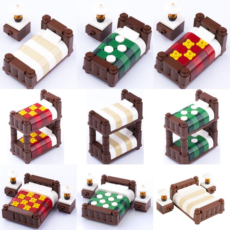 MOC City Scene Building Block Furniture TV Refrigerator Washing Machine Game Console Bed Sofa Vacuum Cleaner Mini Toy Brick K028