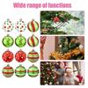 Christmas Tree Balls Ornaments 12 Pieces Ball Decor 2.4 Inches Shatterproof Baubles Ornaments For Home Winter Party Outdoor