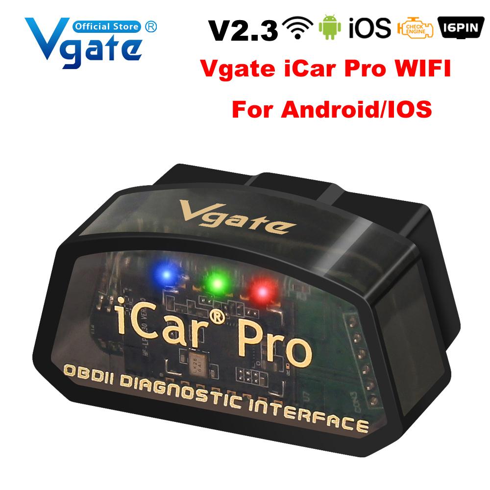 

Vgate iCar Pro ELM327 OBD2 Scanner WIFI Bluetooth 4.0 For Android/IOS Car Auto Diagnostic Tool elm 327 V2.3 Scan Tool ODB2 WIFI Android IOS