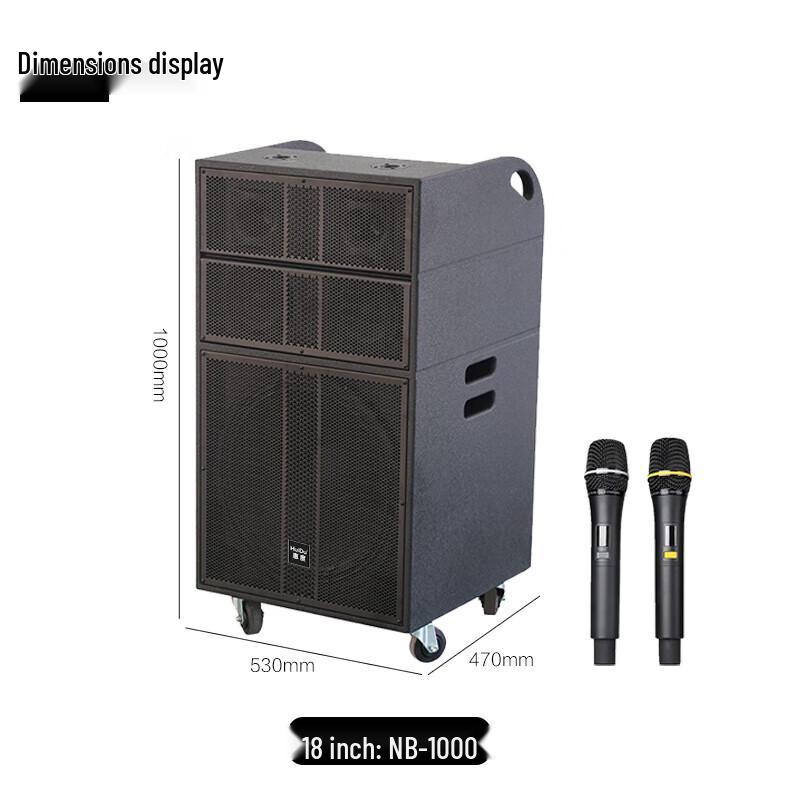 HuiDu Professional Outdoor Portable Trolley Speaker NB-700L