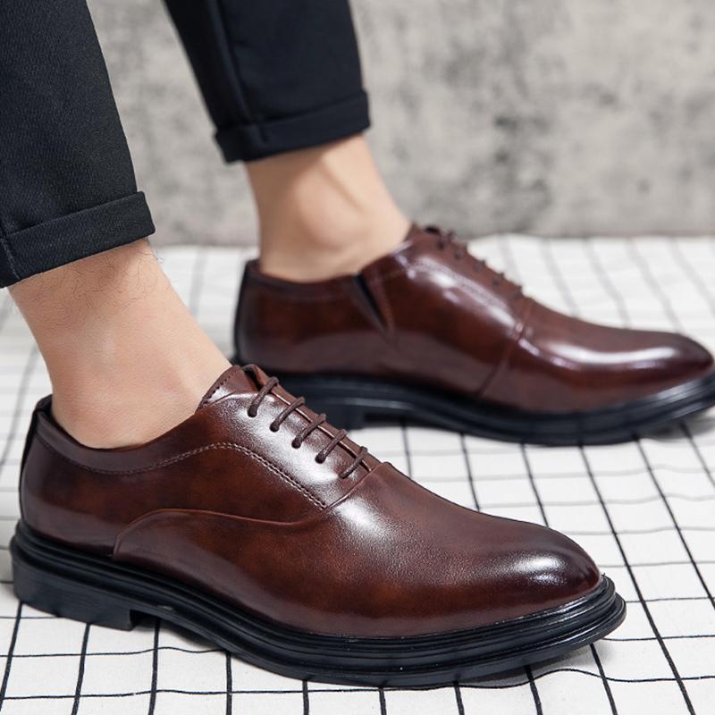 Trend Weddind Casual Business Leather Shoes For Men Classic Formal Social Oxford Leather Shoes High Quality Men's Dress Shoes