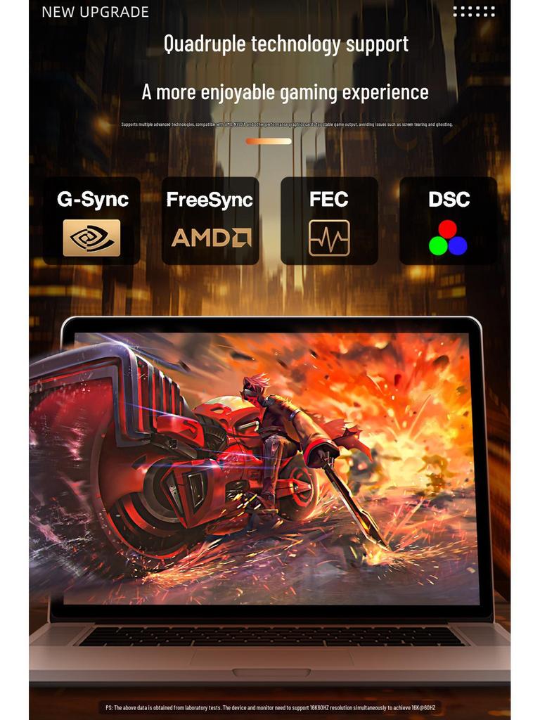 DP 2.1 Cable: 16K Esports, 8K/4K 240Hz, Compatible with DP1.4 Graphics Cards