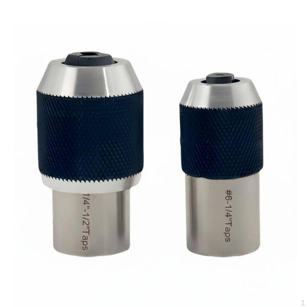 2 Pieces Adjustable Tap Chuck Easy to Use Holder Socket Tapping Tool for Machinists, DIY