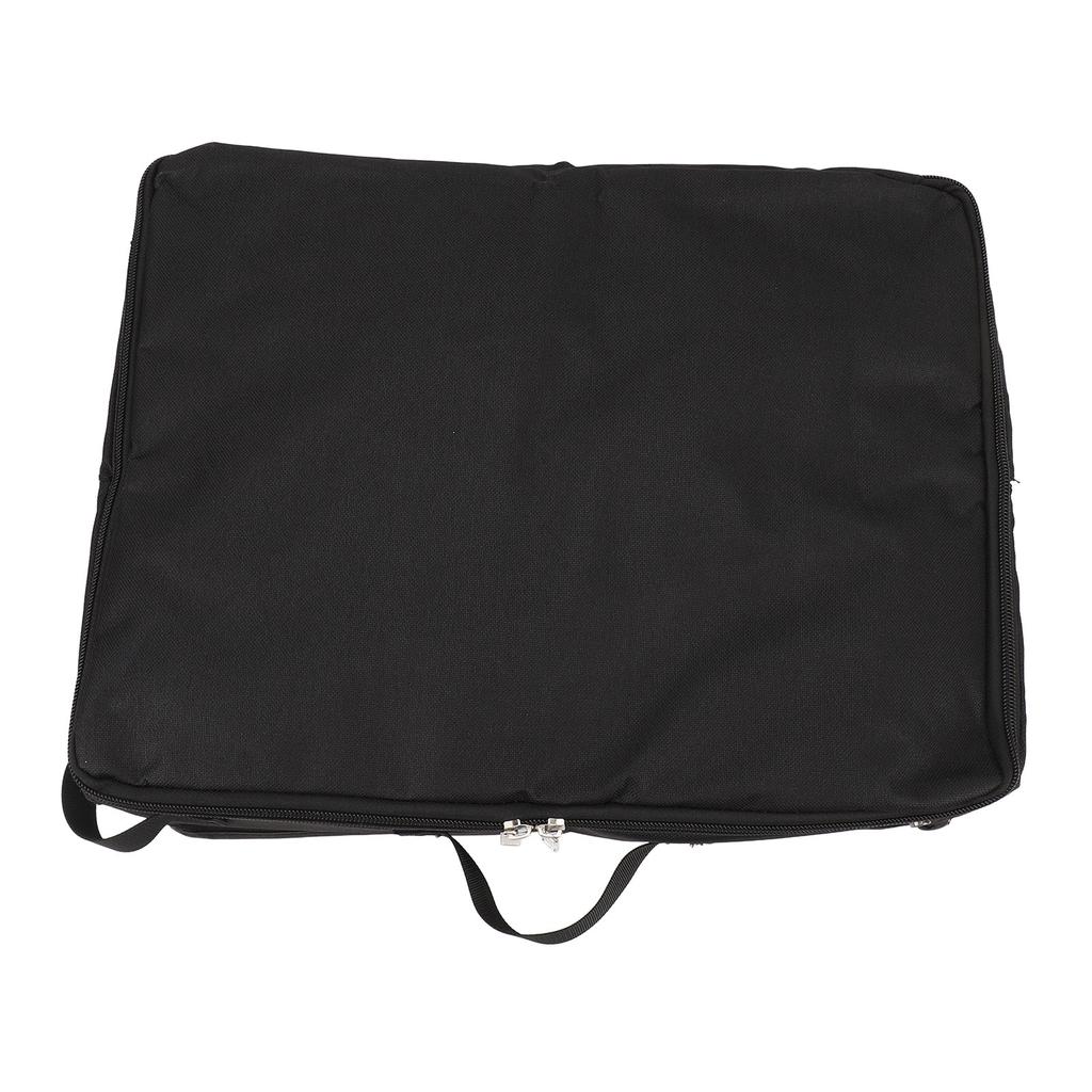 Portable Cat Litter Box Fabric Foldable Leak Proof Water Resistant Cat Litter Bag for Outdoor Travel Black