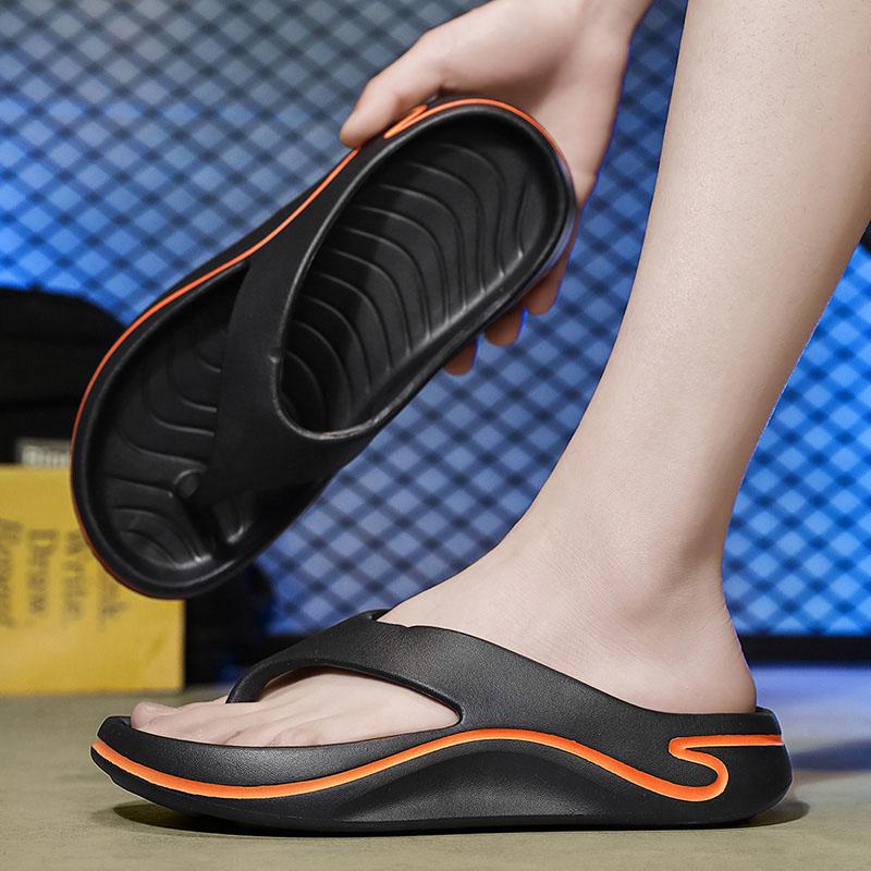 Fashion 2025 Summer Slippers Men Flip Flops Thick Soled EVA Soft Slides For Men Non-Slip Fashion Sandals Outdoor Beach Summer Shoes