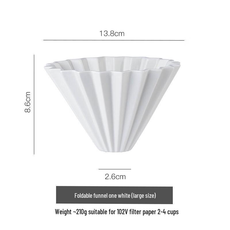 TLXT Ceramic Origami Drip Coffee Filter
