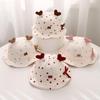 Sweet Baby Girl Bucket Hat Cute Heart Bow Toddler Fisherman Cap Outdoor Sunshade Kids Ruffled Hats