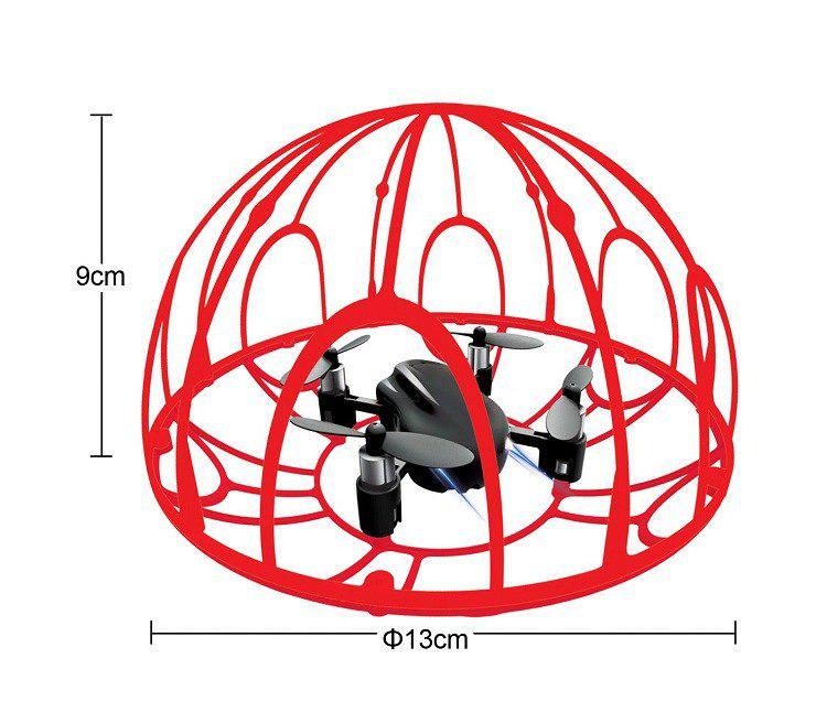 

WTEMPO mini Electric Remote Control Aircraft For Pet Cat Toys Four -Axis Aircraft Collision -Resista червоний