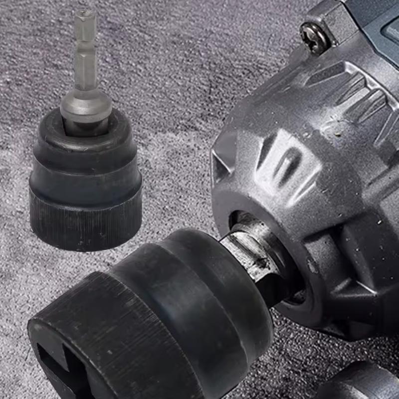 Adaptador de Soquete para Macaco Tesoura Liberação Rápida Adaptador de Macaco Soquete de Impacto para Furadeira Elétrica Chave Ferramenta Fácil para Troca de Pneu de Carro