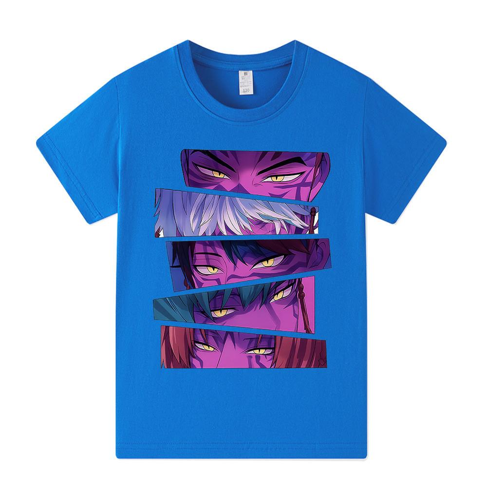 A1215 Kids Boys Girls Sajaboys Kpop Rumi Zoey Mira Print Short Sleeves T-shirt