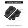 For Honda Pilot -2025 Car 3rd Row Cup Holder Erts Anti-Slip Shock-Absorbing Storage Box Tray Tidying TPE 2PCS