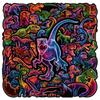 10/30/50pcs Cool Cartoon Dinosaur Stickers Neon Light Graffiti Decals for Luggage Stationery Phone Decoration Sticker Toys Gifts
