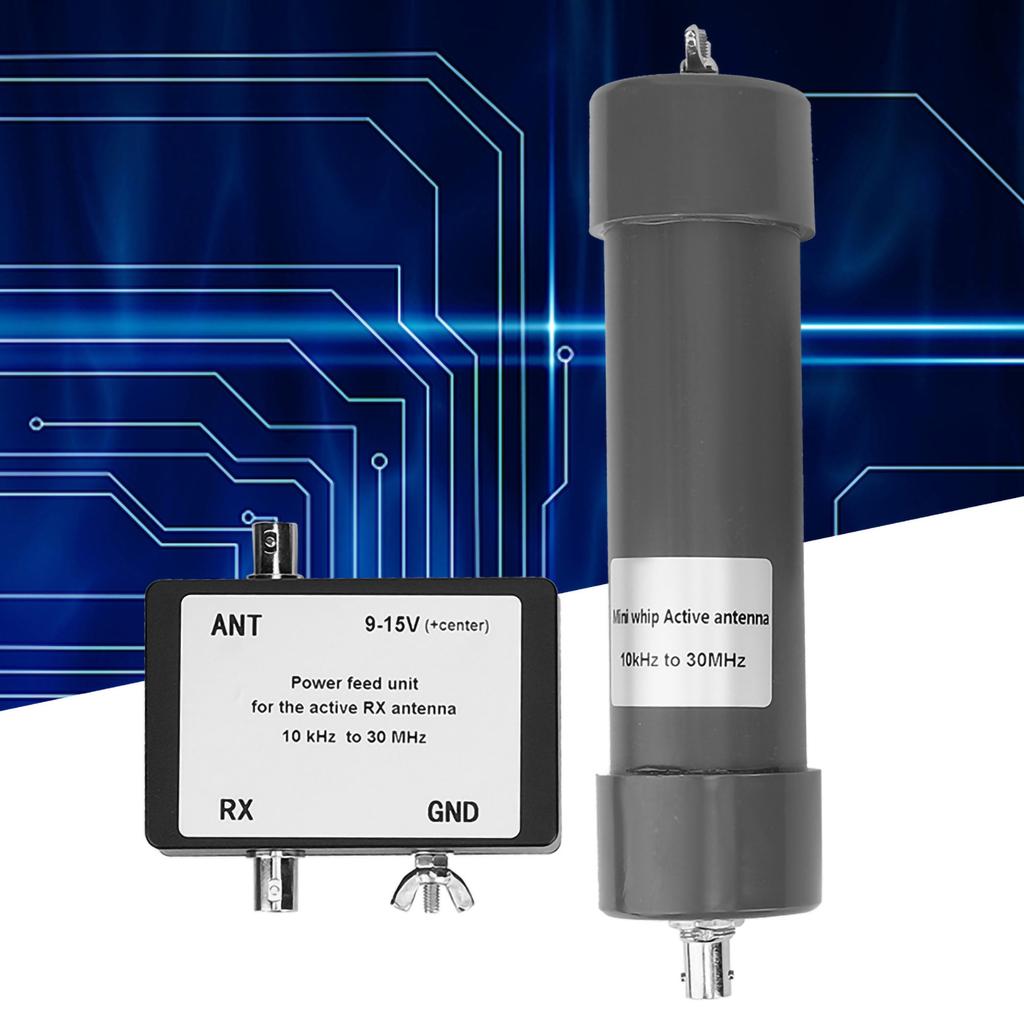 10 KHz ? 30 MHz Mini Whip Active Antenna with Portable Cable for Radio Communication