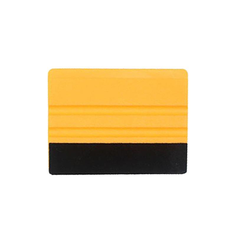 Vinyl Squeegee Scraper Tool 4 Inch Non-Slip Handle Felt Edge for Car Sticker Carbon Film Wrap Decal Application